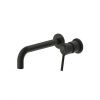 Смеситель для раковины Bravat P8461217BW-ENG встраиваемый в стену черный