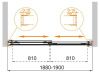 Душевая шторка на ванну Cezares TANDEM-SOFT TANDEM-SOFT-VF-2-190/145-C-Cr-IV 190х145 стекло прозрачное профиль хром ориентация универсальная