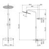 Душевая стойка Gattoni CIRCLE TWO 9195/PDBO настенная цвет белый
