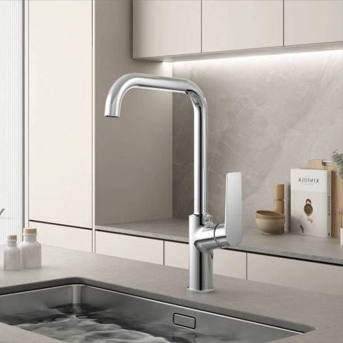 Смеситель для кухни Belz B533 B70533 на столешницу хром - фото 3