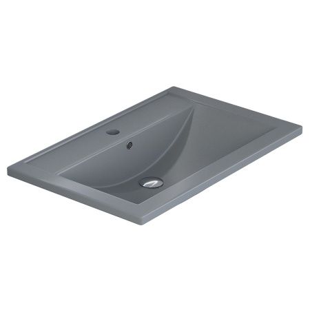 Раковина из искусственного камня Uperwood Foster Quartz 291030033 70х50 полувстраиваемая цвет серый