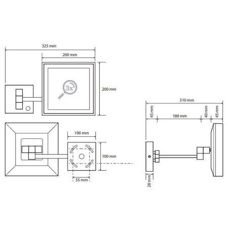 Косметическое зеркало Bemeta 116201202