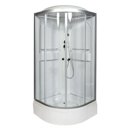 Душевая кабина AvaCan L510LED 100х100 четверть круга с крышей ориентация универсальная
