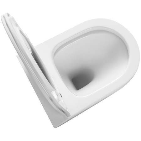 Унитаз подвесной Тритон Verso Щ0000057973 белый с сиденьем микролифт безободковый каскадный смыв