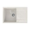 Кухонная мойка Practik PR-735 PR-M-735-001 75х50 цвет белый поверхность глянцевая