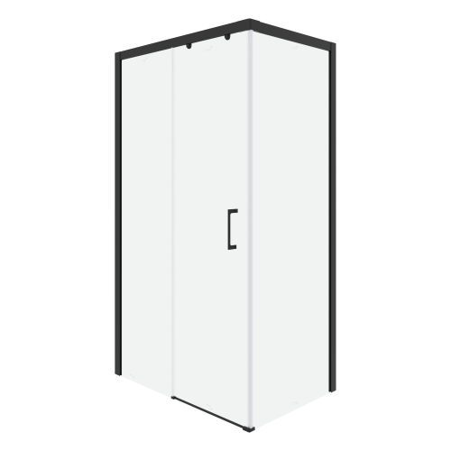 Душевой уголок Cerutti SPA VITO110B-L 110х80 стекло прозрачное профиль черный