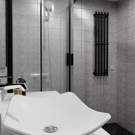 Полотенцесушитель электрический Altasan Арго Арго12027ЧМ 25х120 черный