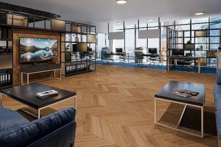 Кварцвиниловая плитка Damy Floor CHEVRON LVT DF09-Ch-LVT Монсоро толщина 0.25 см 43 класс 600х127