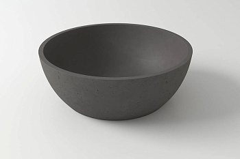 Раковина из искусственного камня Holbi MOON 2.02.001.44.4 43х43 накладная цвет серый