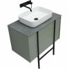 Тумба под раковину Allen Brau Reality 1.32005.CGM 80х50 подвесная цвет зеленый