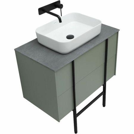 Тумба под раковину Allen Brau Reality 1.32005.CGM 80х50 подвесная цвет зеленый
