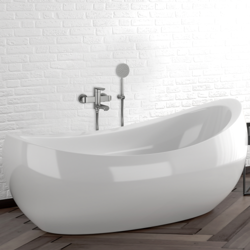 Смеситель для ванны и душа Melana Paola Hi-tech 610604  настенный - фото 4