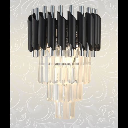 Светильник настенный Natali Kovaltseva DARIAN (ДАРИАН) DARIAN 76017/2W CHROME BLACK