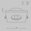 Светильник встраиваемый Maytoni Technical Stark DL083-01-GU10-SQ-W
