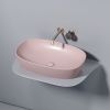 Раковина из сантехнического фарфора Ceramica Nova ELEMENT CN6049MP 60х40 накладная цвет розовый без отверстий под смеситель