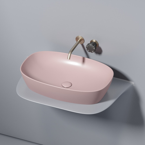 Раковина Ceramica Nova ELEMENT 60 см CN6049MP накладная цвет розовый матовый - фото 4