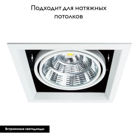 Светильник встраиваемый Arte Lamp Merga (Мерга) A8450PL-1WH