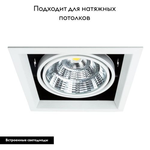 Светильник встраиваемый Arte Lamp Merga (Мерга) A8450PL-1WH - фото 2