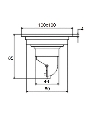 Душевой трап Orange TR01-003b напольный