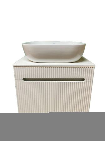 Тумба с раковиной Sintesi STL.W7025_SIN-LVB-APP-403 60х60 подвесная цвет бежевый