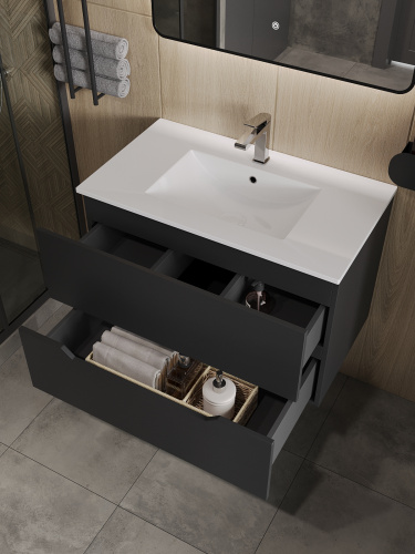 Тумба с раковиной Orange Line Li-70Tub+Ra 71,5х46,5х54 - фото 5