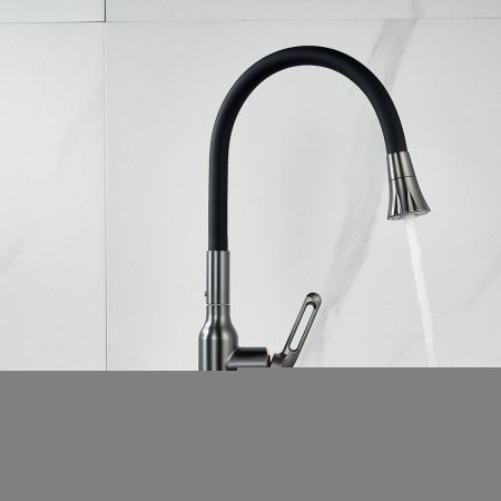 Смеситель для кухни Raffine F303T-3 на мойку оружейная сталь