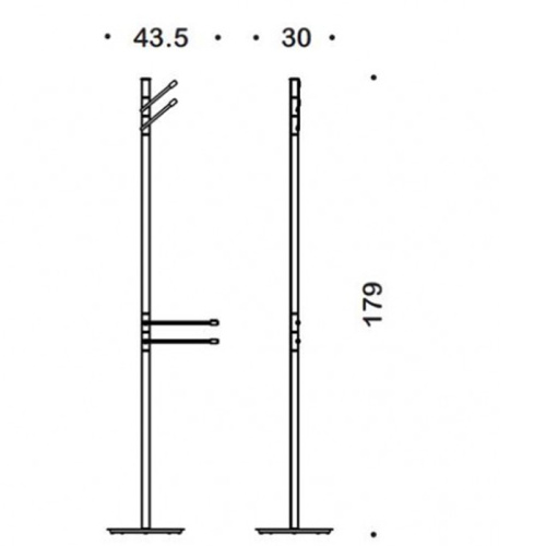 Стойка с аксессуарами для ванной Colombo Isole Piantane B9412N.CR - фото 2