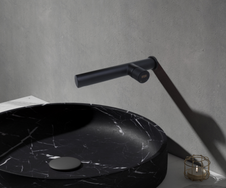 Смеситель для раковины Bronze de Luxe AVANTGARDE 2021H встраиваемый в стену черный