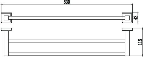 Полотенцедержатель Savol S-509548 - фото 3