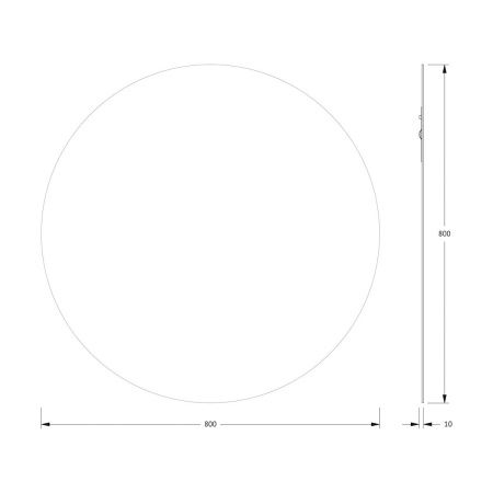 Зеркало Evoform Colora BY 0454 80х80 подвесное