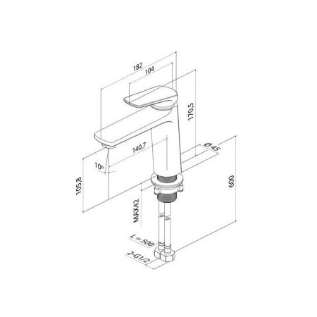 Смеситель IDDIS Ever EVESB00i01 на раковину хром