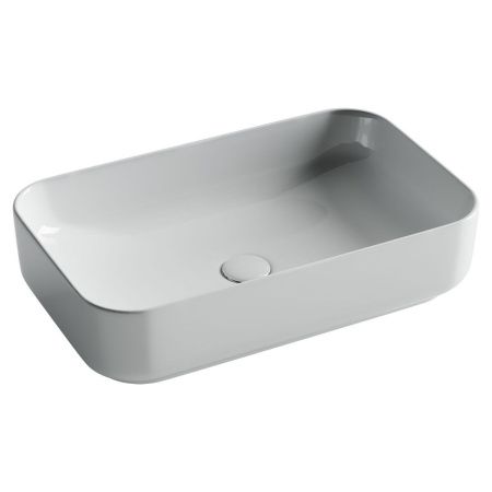 Раковина из сантехнического фарфора Ceramica Nova ELEMENT CN5044 60х40 накладная цвет белый без отверстий под смеситель