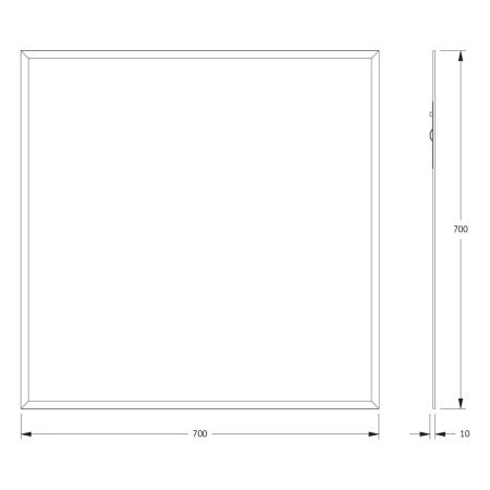 Зеркало Evoform Comfort BY 0915 70х70 подвесное