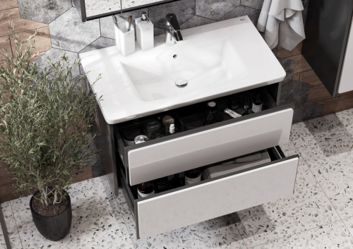 Раковина Roca The Gap Unik 80 см 7327470000 накладная цвет белый - фото 5