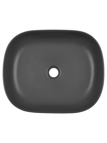 Раковина из сантехнического фарфора Wonzon & Woghand Tahoe WW-RN41286-MG 50х42 накладная цвет серый без отверстий под смеситель - фото 4