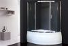 Душевая шторка на ванну Royal Bath ALPINE RB170ALP-T-CH 170х150 стекло прозрачное профиль хром ориентация универсальная