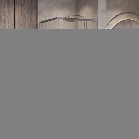 Душевой уголок Niagara Nova NG-6628-34 80х80 стекло прозрачное профиль хром без поддона