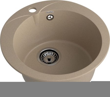Кухонная мойка Granfest Rondo R-480 песочный 50х50 цвет бежевый поверхность матовая