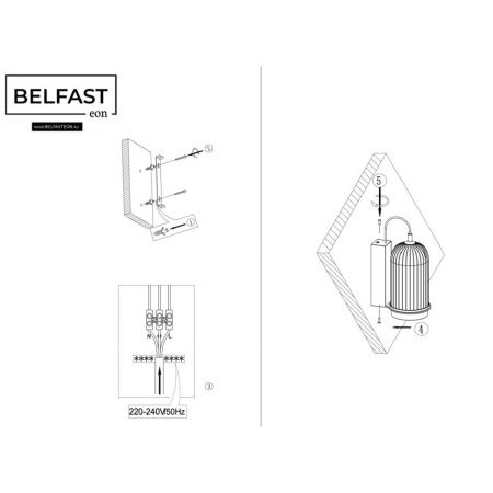 Светильник настенный Belfast Pineridge (Пинеридге) WFS-380-B1 BR