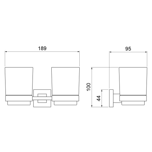 Стакан для зубных щеток Timo Selene 17034/17 - фото 2