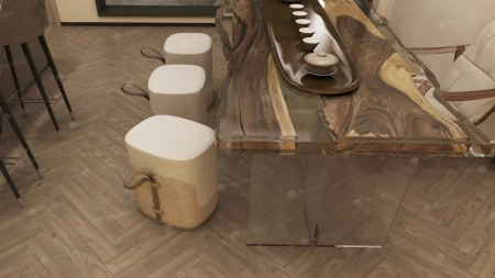 Ламинат Alpine Floor Herringbone 10 LF107-09 Дуб Калабрия толщина 1 см 33 класс 600х100