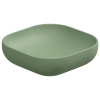 Раковина керамическая GSG Ceramic Design Easy EALAVQU45031 50х50 накладная цвет зеленый без отверстий под смеситель