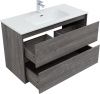 Тумба под раковину Aquanet Милан 00336375 100х50 подвесная цвет коричневый