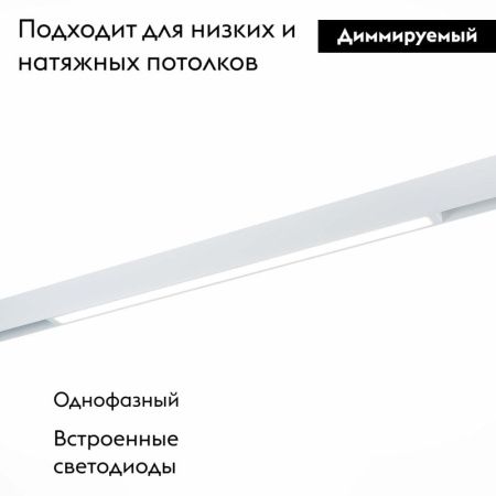Трековый светодиодный светильник для магнитного шинопровода ST Luce ST657 ST657.596.27