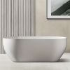 Ванна из искусственного камня Abber Stein AS9613-1.7 170х75 отдельностоящая овальная с ножками