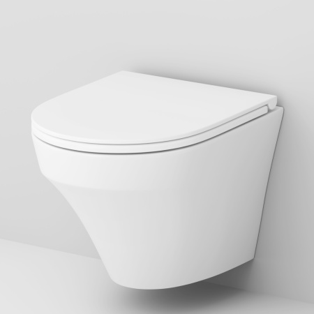 Чаша унитаза подвесная Am.Pm Inspire C501700WH цвет белый глянцевый без сиденья безободковая душевой смыв