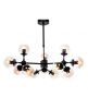 Люстра на штанге Lumina Deco Zodiak (Зодиак) LDP 160-12 BK+TEA