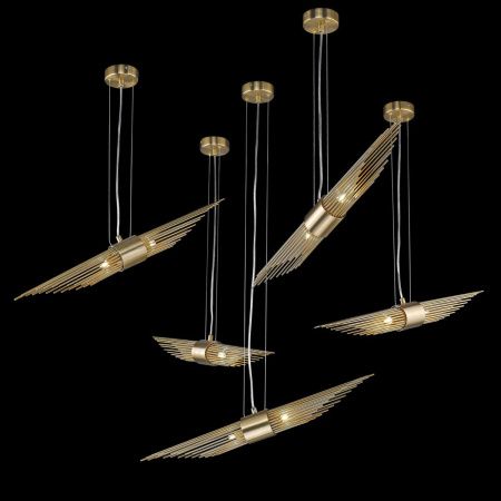 Светильник подвесной Delight Collection Sfinks (Сфинкс) P68069-2 nickel