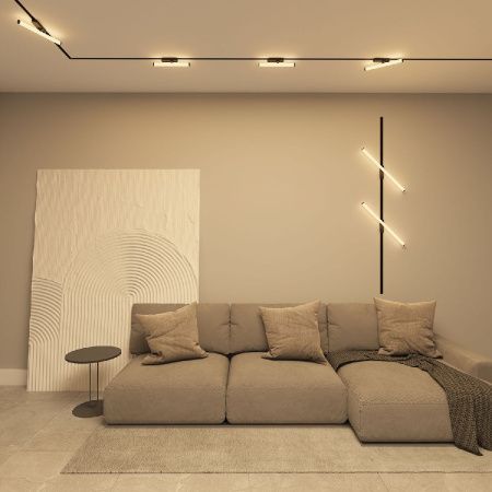 Трековый однофазный светильник Denkirs Strom (Стром) DK6438-BK