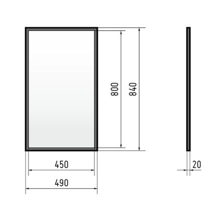 Зеркало Corozo Гера SD-00001790 50х80